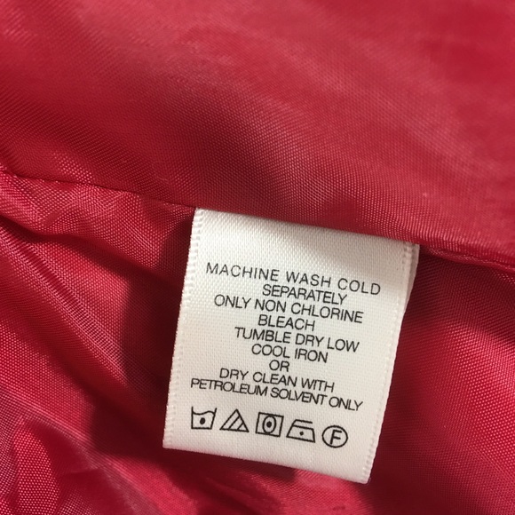 Fog by London Fog Red Cinching Waist Jacket Medium - Picture 7 of 7